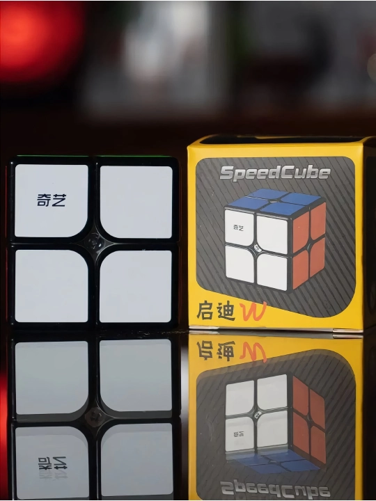 Bolalar uchun kubik Rubik 3x3 QY SpeedCube QiYi Warrior W, tez aylanuvchi boshqotirma