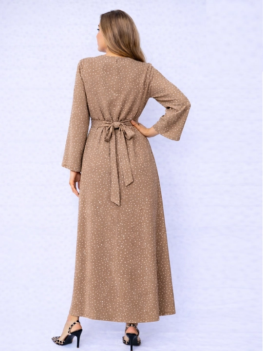 Женское платье макси в пол, свободный силуэт, завязка на спине, S M L XL