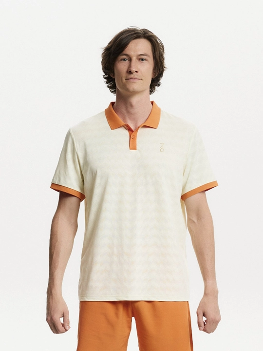 Мужское поло 7/6 Andy Polo Cream/Orange - 