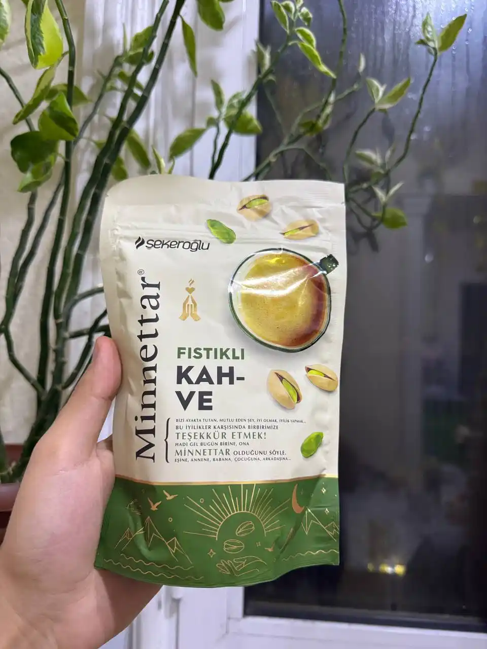 Şekeroğlu Minnettar, pista ta’mli turk qahvasi, 165 g
