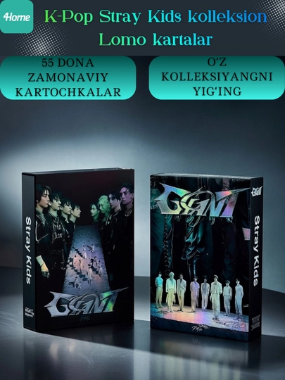 Коллекционные Lomo карты K-Pop Stray Kids, 55 штук, более 20 видов — ANKPOPR-1551633-ЧЕРН