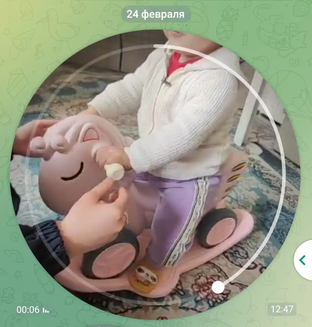 Детская лошадка-качалка, для детей от 1 года
