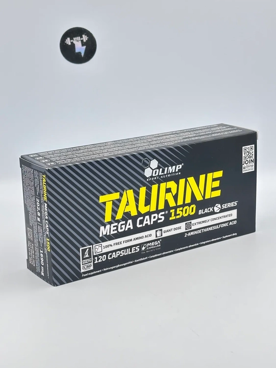 Olimp Taurine 1500 mg 120 caps Таурин для спорта и фокуса в капсулах