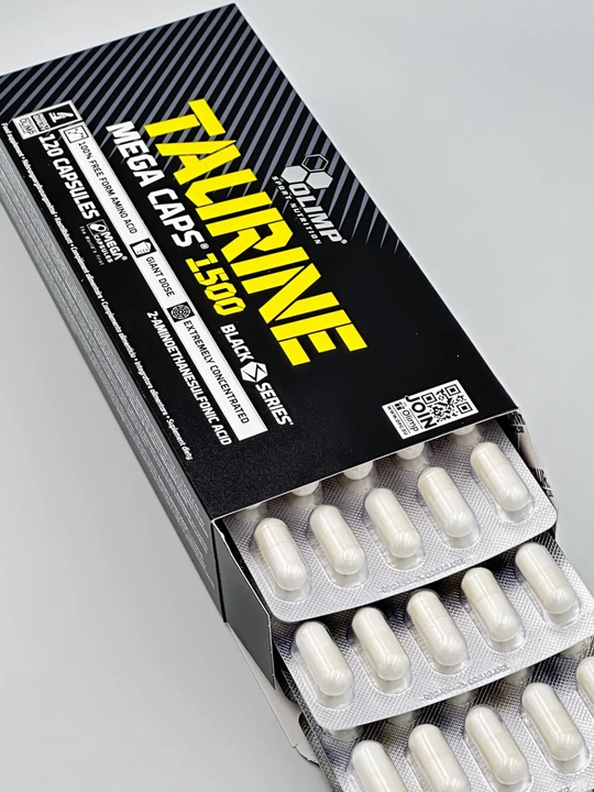 Olimp Taurine 1500 mg 120 caps Таурин для спорта и фокуса в капсулах