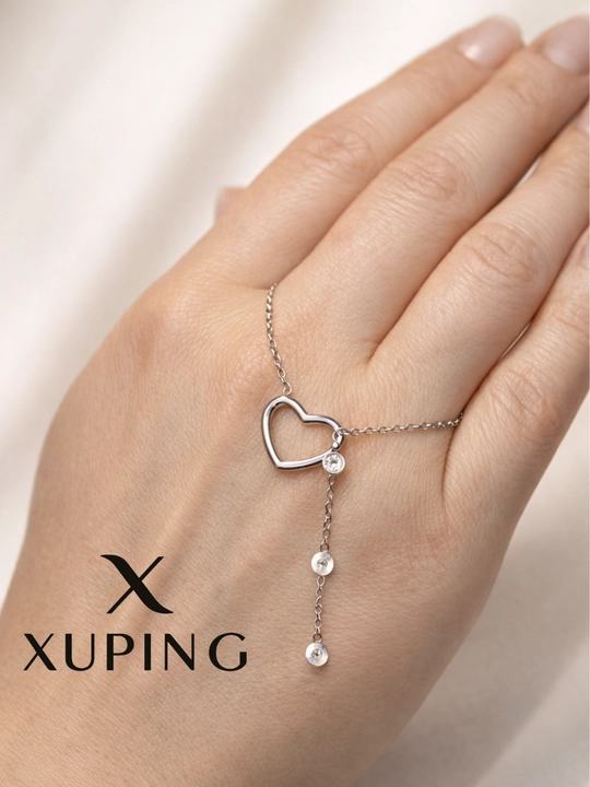 Цепочка XUPING женская с подвеской, украшение на шею - 