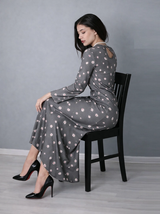 Платье макси в пол, универсальный крой, размеры S, M, L, XL