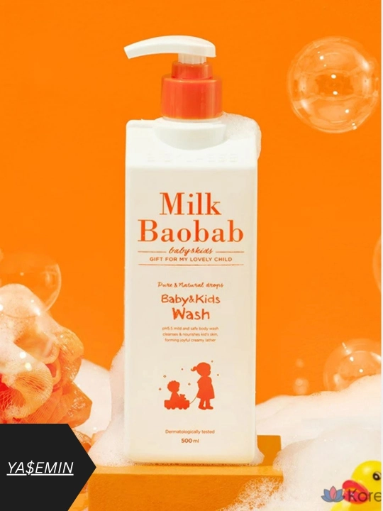Bolalar uchun dush geli Milk Baobab Baby Body Wash, 500 ml - 
