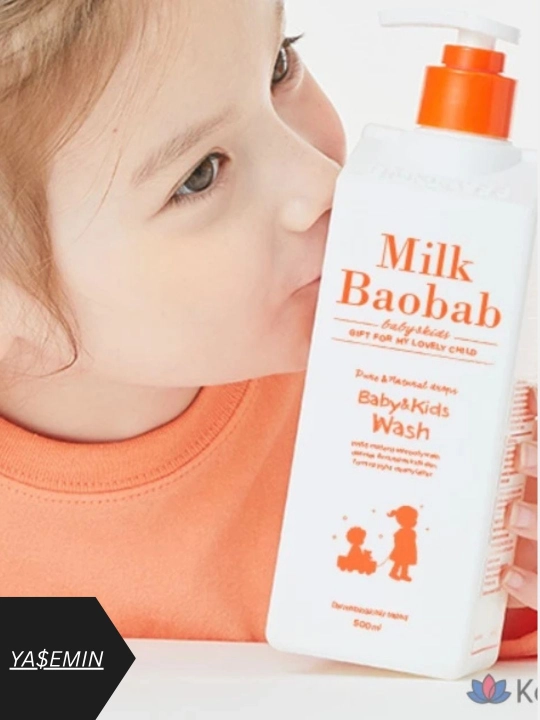 Bolalar uchun dush geli Milk Baobab Baby Body Wash, 500 ml