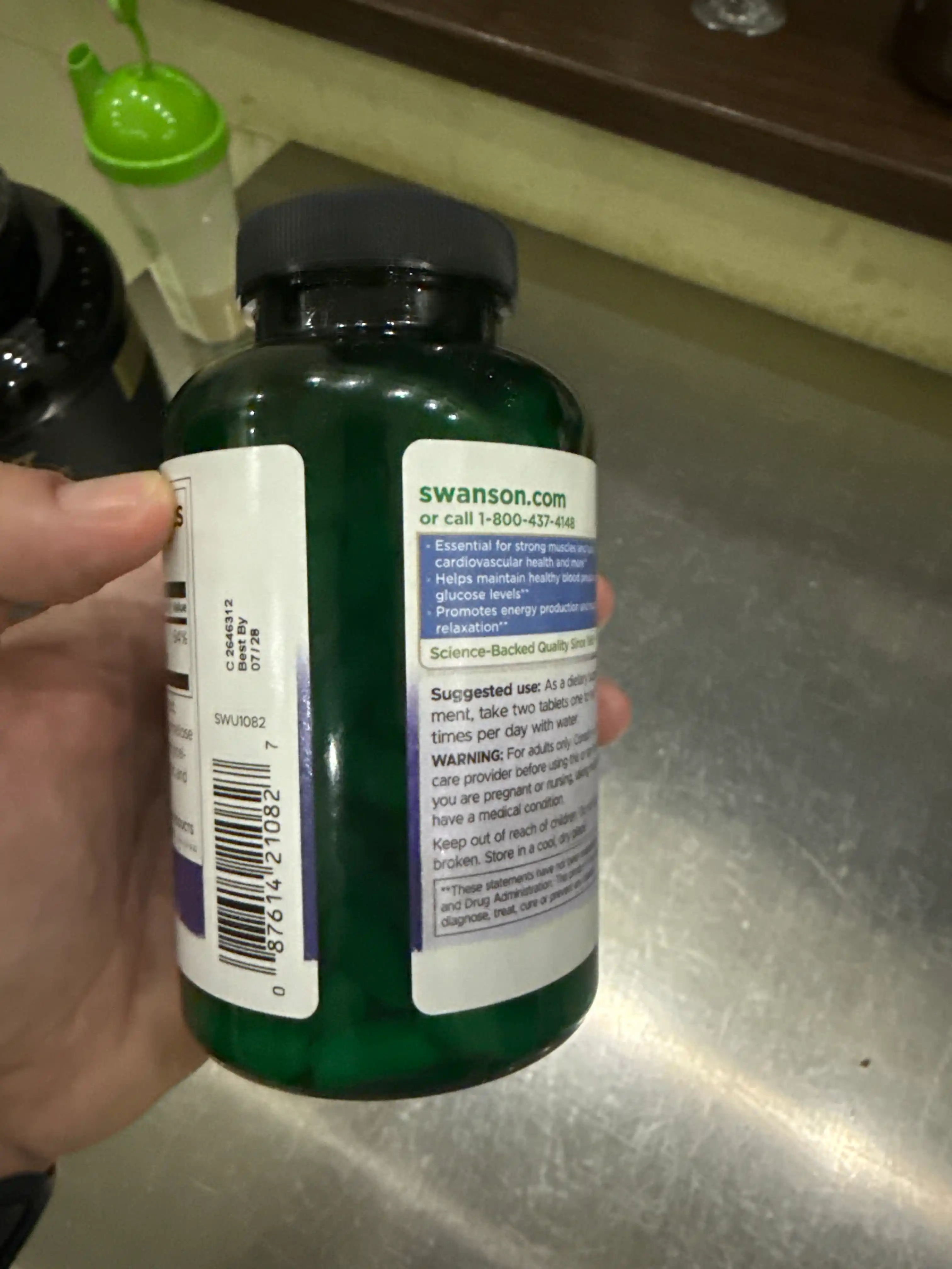 Swanson Magniy Sitrat (Citrate) tabletkalarda