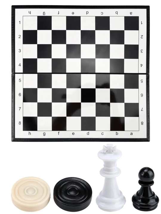 Klassik shaxmat va shashka o'yinlari, 2 tasi 1 da