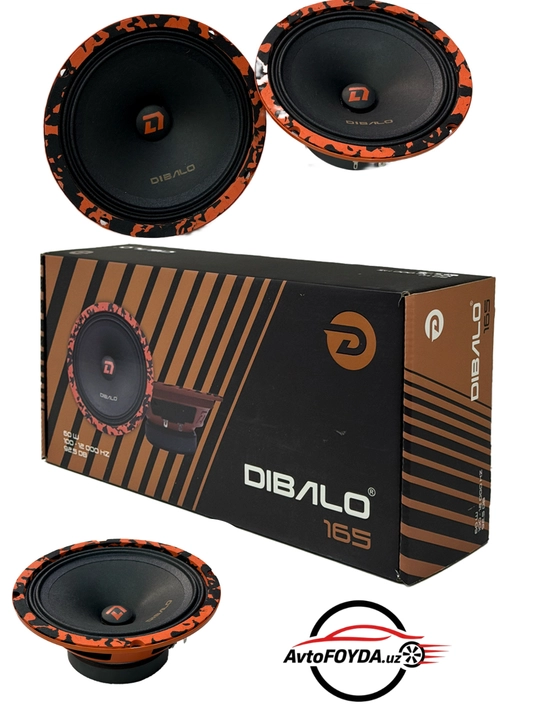 Dibalo 165 Barakuda 60w, 16 sm, avtomobili uchun kolonkalar