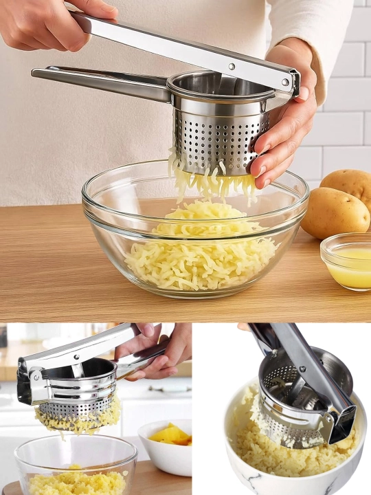 Пресс для картофеля и овощей, ручная картофелемялка из нержавеющей стали для пюре