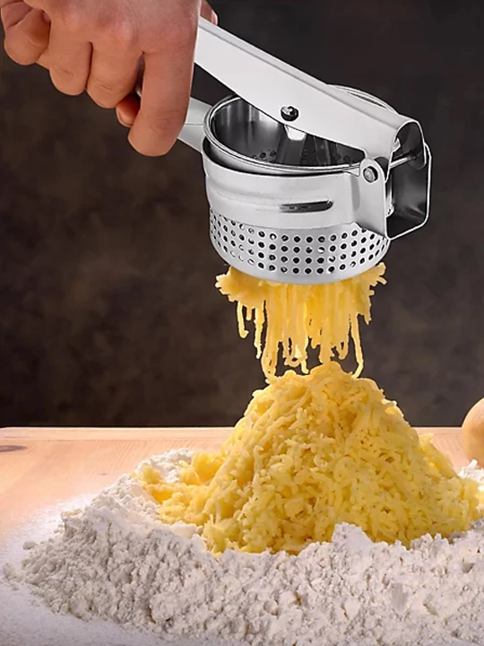 Пресс для картофеля и овощей, ручная картофелемялка из нержавеющей стали для пюре