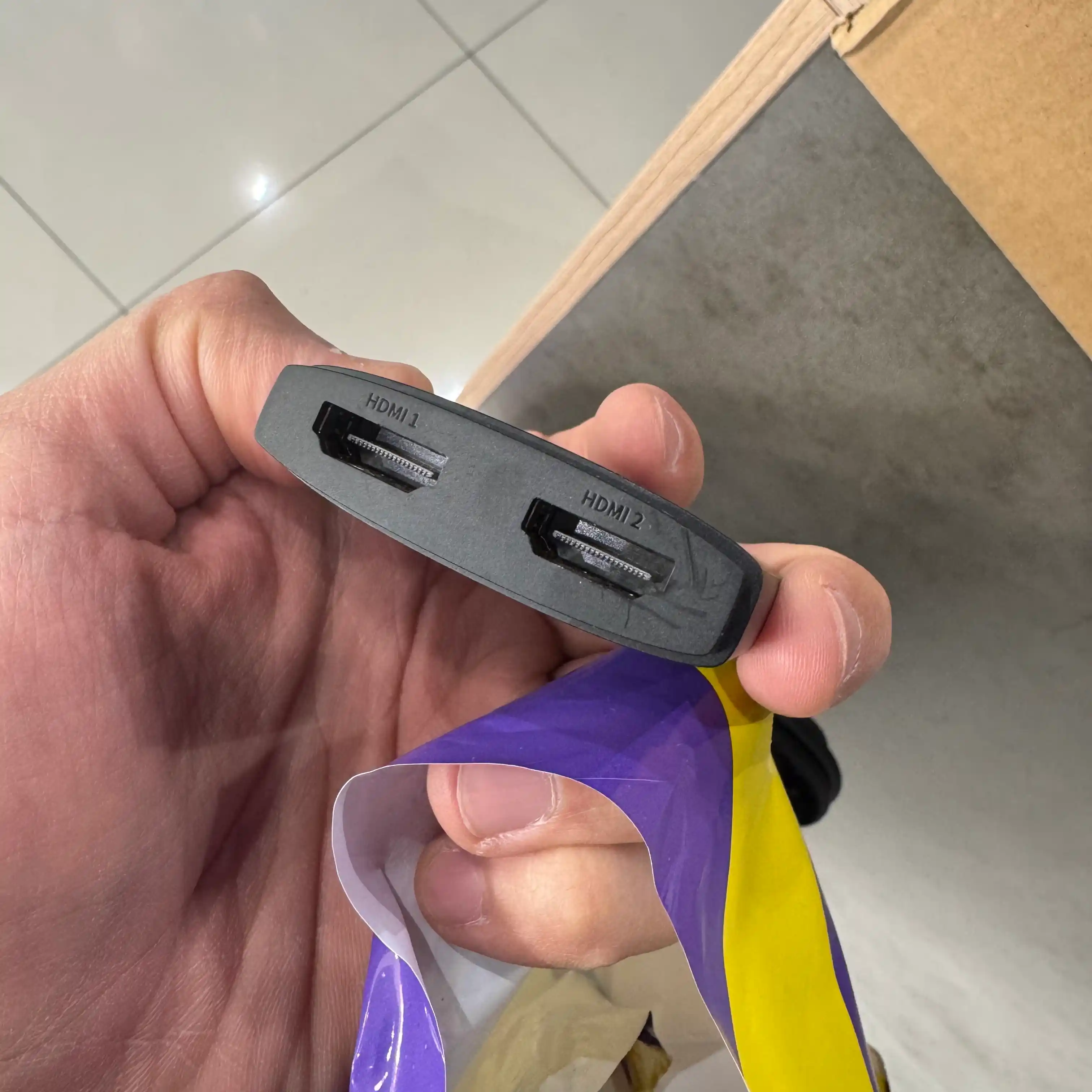 Адаптер - устройство Baseus HDMI, для передачи сигнала с одного источника на два дисплея