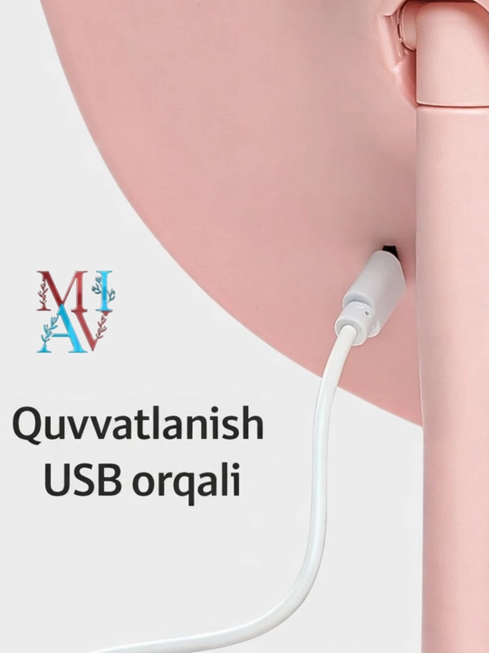 LED sensorli kosmetik oyna – 3 xil yoritish rejimi, sensorli boshqaruv va USB orqali