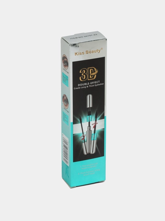 Kiss Beauty 3D bo‘yog‘i - uzunligi va hajmi, qora, 9 ml, kipriklarni uzaytiradi va buraydi, yorqin
