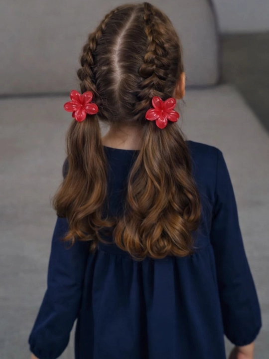 Очки и заколка, комплект для девочек 5-10 лет, очки, заколка