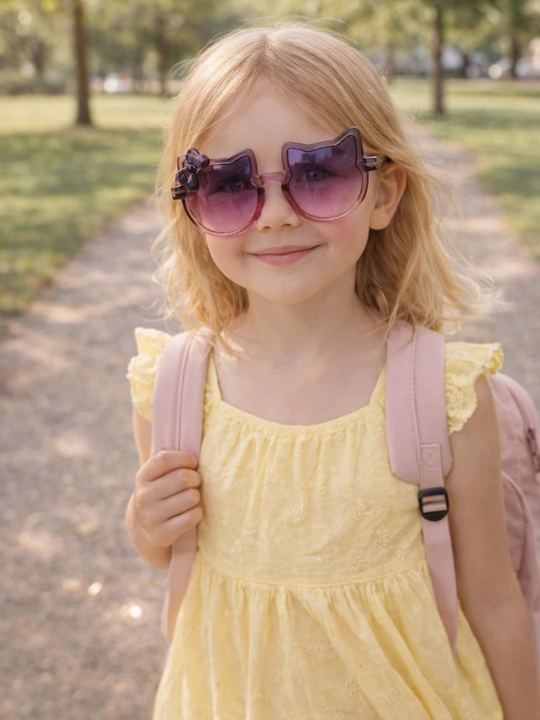 Очки и заколка, комплект для девочек 5-10 лет, очки, заколка