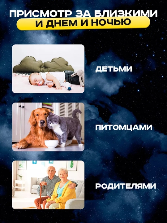 Беспроводная IP умная камера с Wi-Fi, видеоняня, HD 1080P, искусственный интеллект, 2 МP