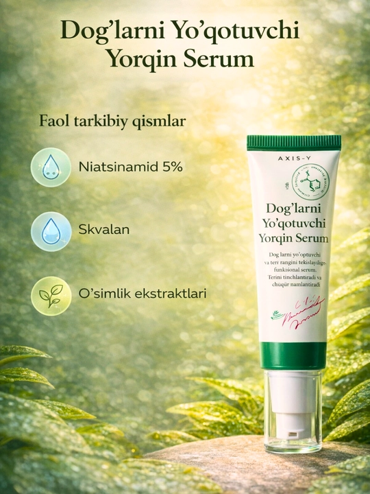 AXIS-Y Dark Spot Correcting Glow Serum 50 мл – Осветляющая сыворотка для лица