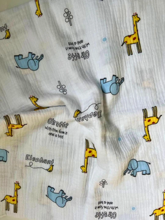 Yangi tug‘ilgan chaqaloqlar uchun yo‘rgaklar, muslin, 80*100 sm