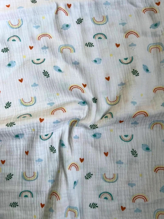 Yangi tug‘ilgan chaqaloqlar uchun yo‘rgaklar, muslin, 80*100 sm