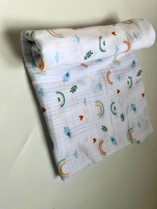 Yangi tug‘ilgan chaqaloqlar uchun yo‘rgaklar, muslin, 80*100 sm
