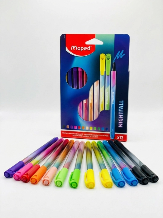 Flomasterlar Nightfall 844400, 12 rang