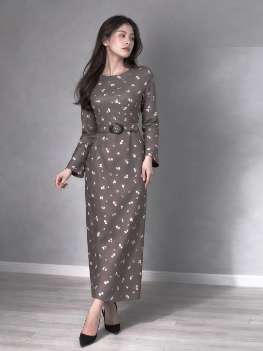 Платье макси в пол, универсальный крой, размеры S, M, L, XL