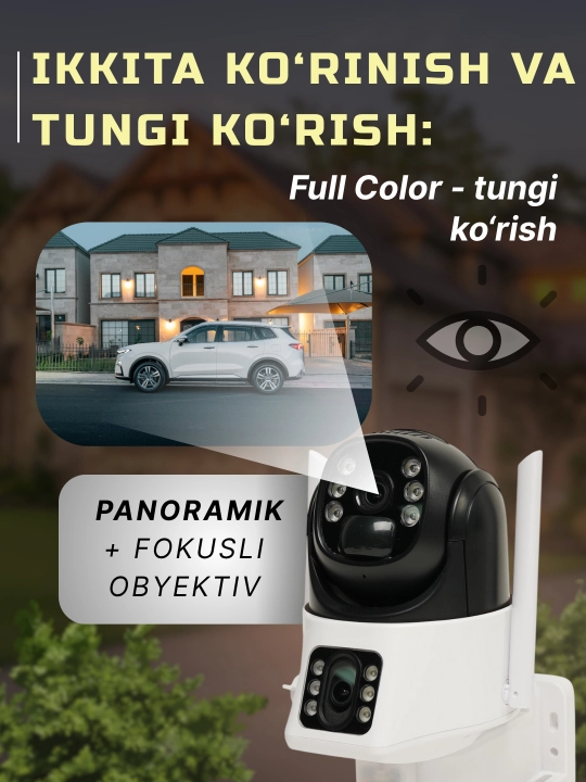 Smart Wi-Fi kamera, Full HD tashqi kamera router