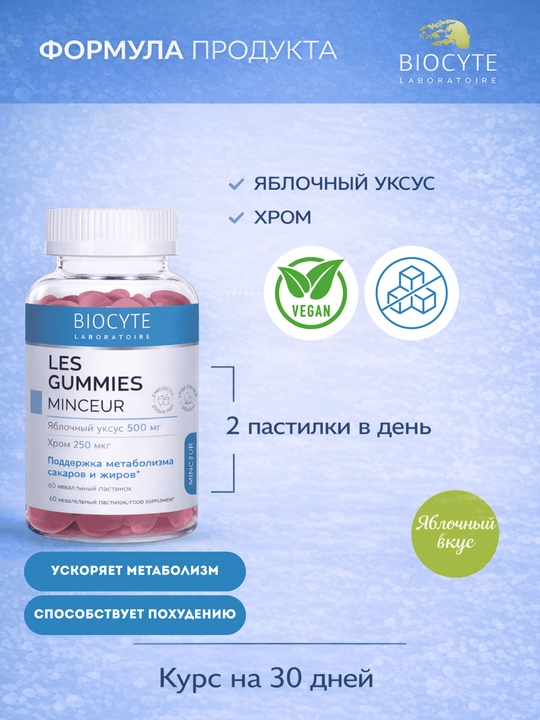 Мармелад для похудения Biocyte Les Gummies - 