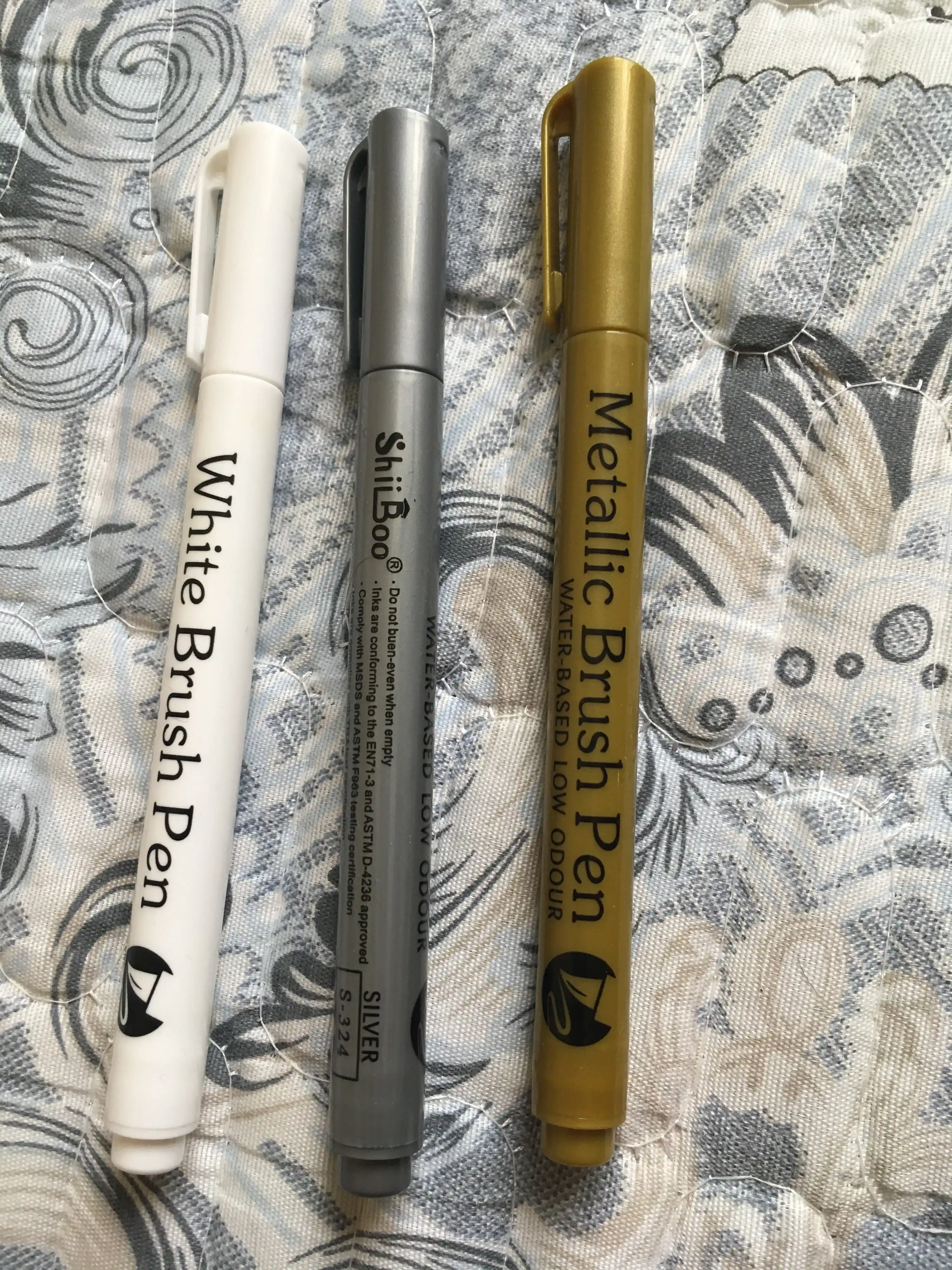 M&G akril metallik marker 3 ta, yog‘och, shisha, plastmassa, keramika va metall