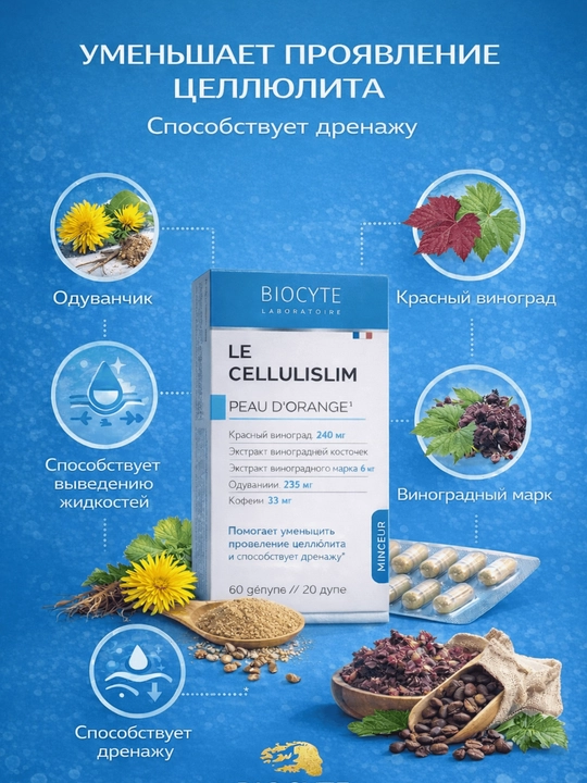 Комплекс от целюллита Biocyte Le Cellulislim - 
