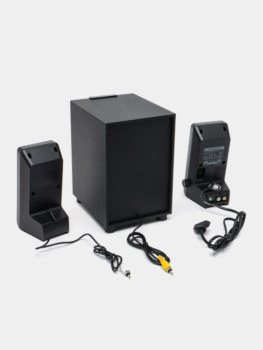 Akustik tizim Microlab M-100 2.1, 10W, kompyuter va televizor uchun dinamiklar 