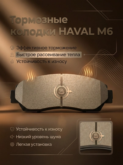 Передние тормозные колодки HAVAL M6 — AVTOCH-KALOTKA
