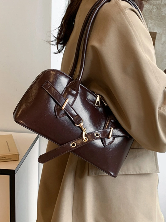 Ayollar sumkasi Jagura eko charm, yelkadan va crossbody taqiladigan, zamokli sumka