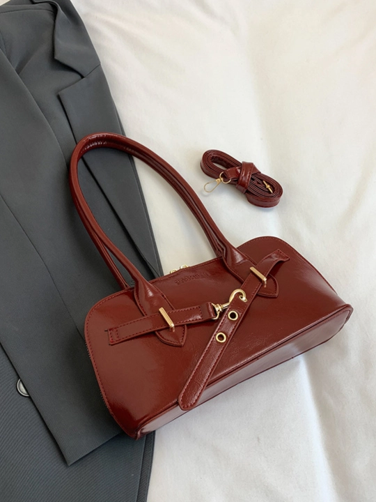 Ayollar sumkasi Jagura eko charm, yelkadan va crossbody taqiladigan, zamokli sumka
