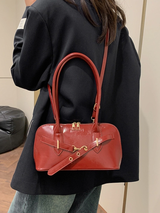 Ayollar sumkasi Jagura eko charm, yelkadan va crossbody taqiladigan, zamokli sumka