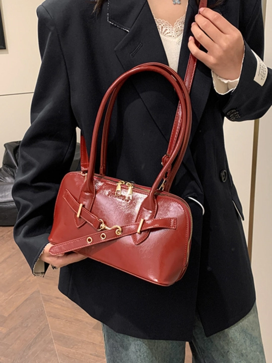 Ayollar sumkasi Jagura eko charm, yelkadan va crossbody taqiladigan, zamokli sumka