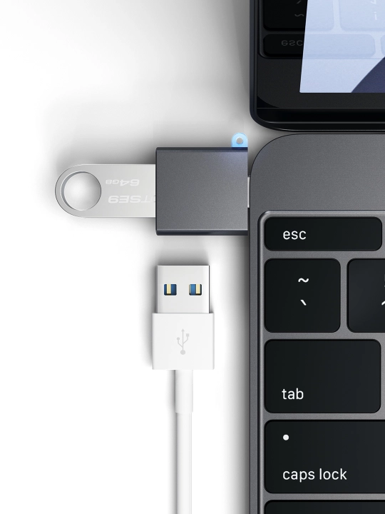 Adapter Satechi ma’lumotlarni uzatish uchun, Type-A to Type-C, USB-C to USB-A