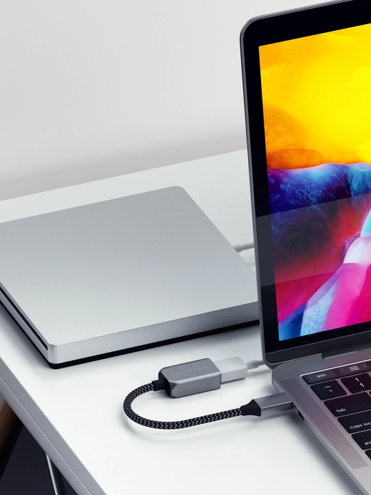 Satechi adapter, simli, Type-C to USB-A 3.0, ma’lumotlarni uzatish uchun