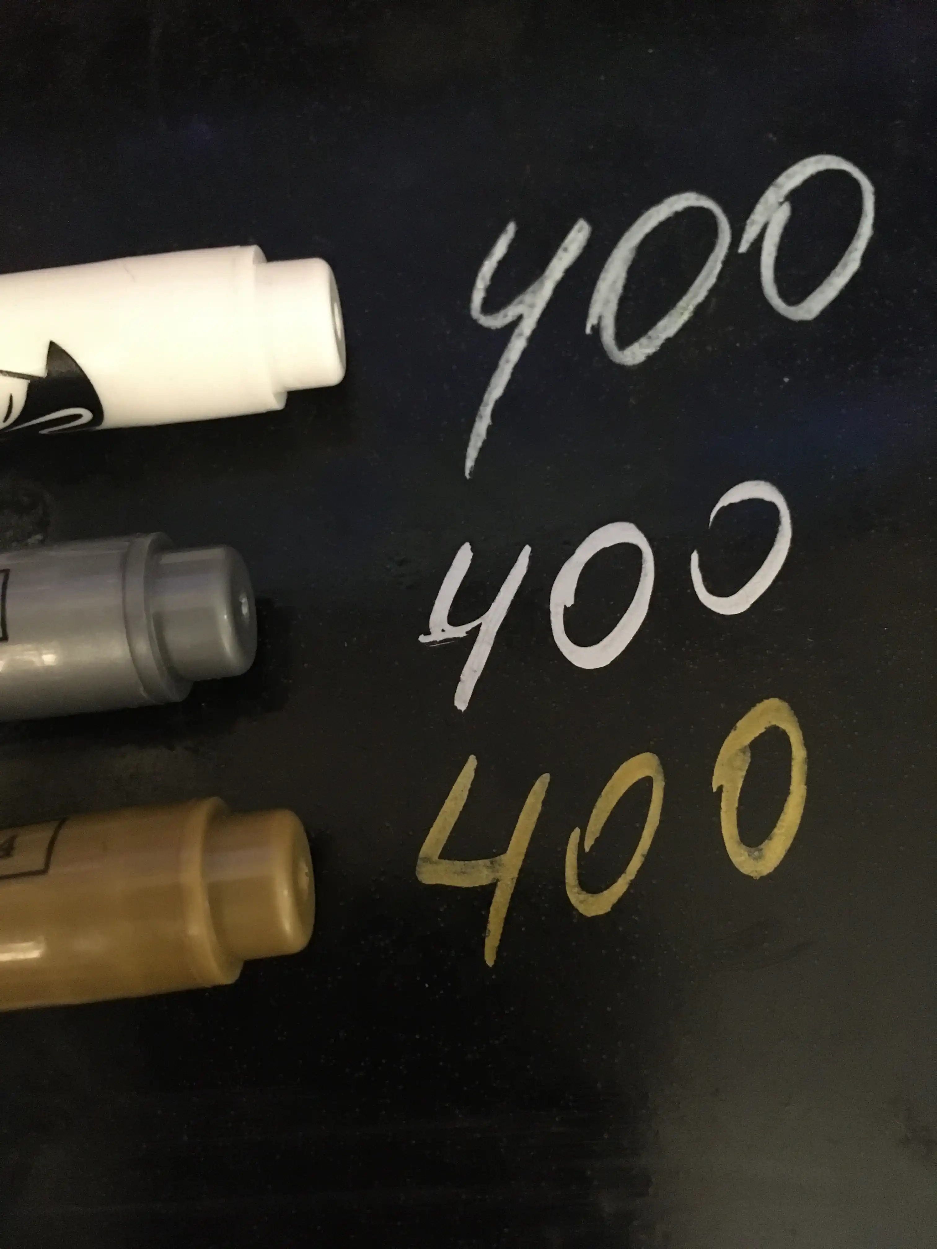 M&G akril metallik marker 3 ta, yog‘och, shisha, plastmassa, keramika va metall