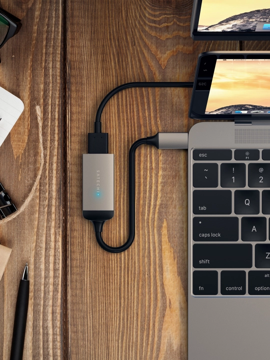 HDMI adapter Satechi Type-C 4K 60 Gs, USB-C dan HDMI ga o‘tkazgich