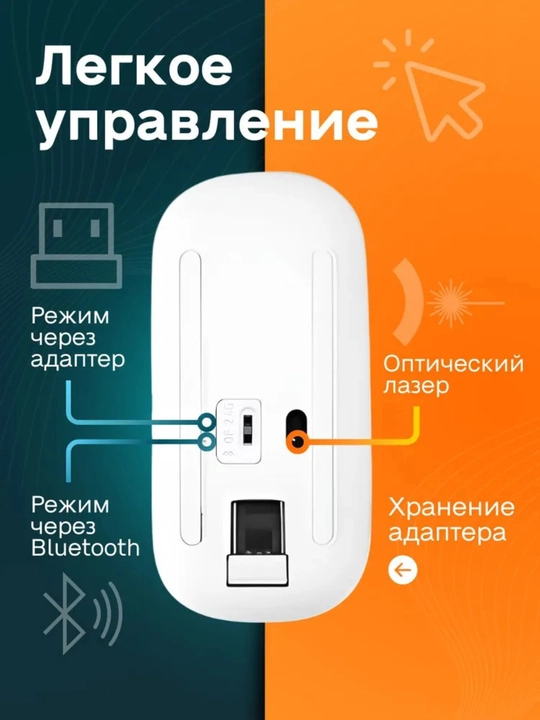 W10 Simsiz Sichqoncha (Wireless Mouse)