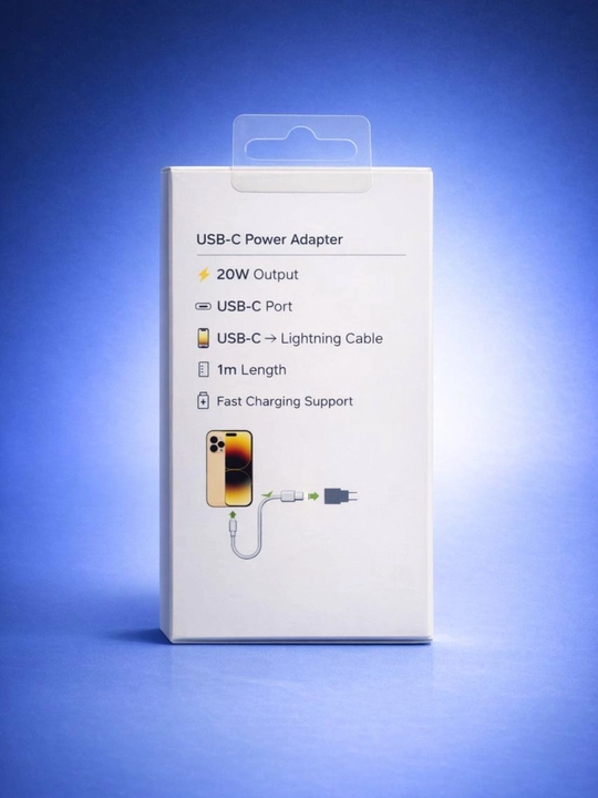 Quvvat adapteri, 20 Vt + tezkor quvvatlash paneli, iPhone 14 Pro Max uchun USB-C