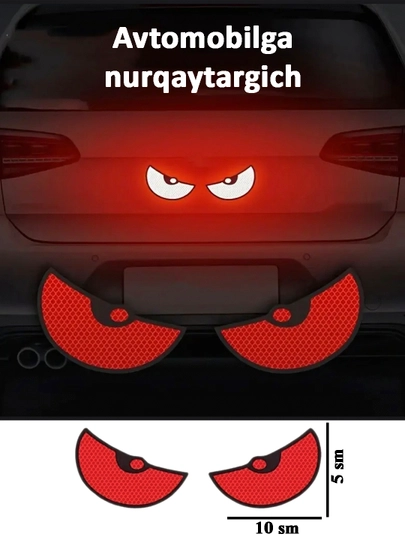 Автомобильный отражатель, дьявольский взгляд, отражатель — NTRCMP-NURQAYTARGICH-КРАСН
