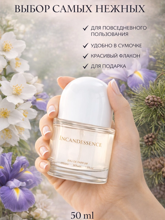 Ayollar atiri, Incandessence, qizlar uchun sovg'a, 50 ml