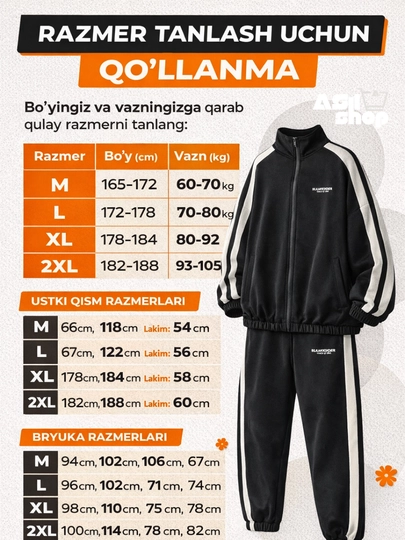 Koreys uslubidagi erkaklar dvoykasi, oversize, kundalik ikki qismli, bahor-kuz