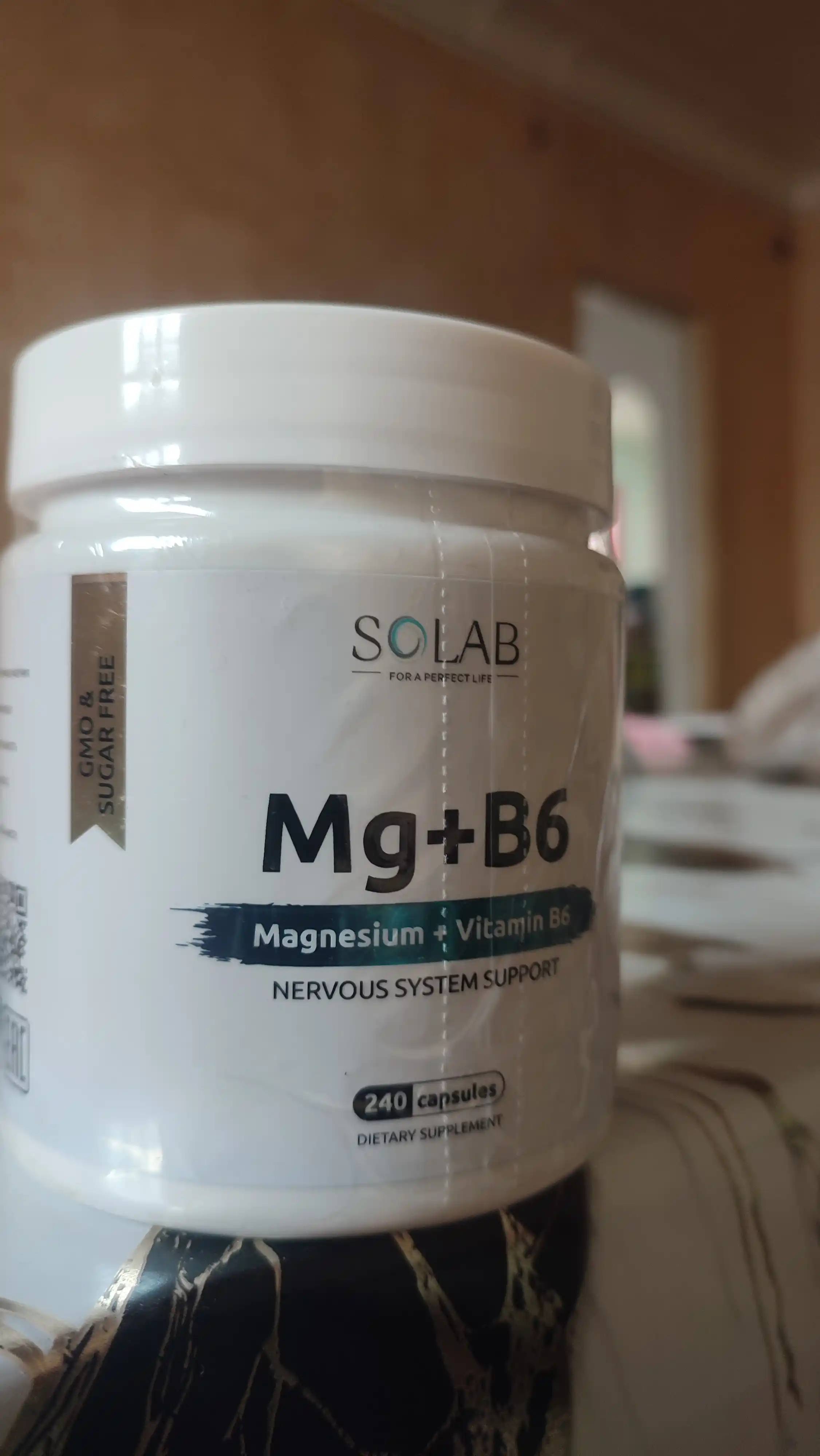 Magniy + B6 vitamini, SOLAB, 240 kapsula