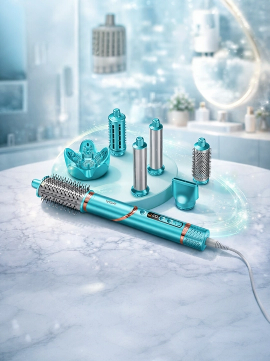 VGR V-477 professional multistayleri, 7 in 1, fen, cho‘tka, soch turmaklagichi